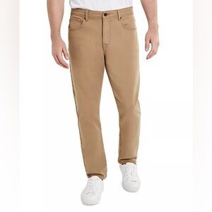 Kenneth Cole Men's Slim Fit Straight Khakis 38x30